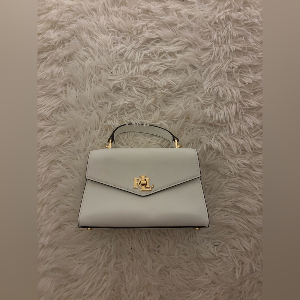Polo by Ralph Lauren Mini Bag in Cream with Gold Accents
